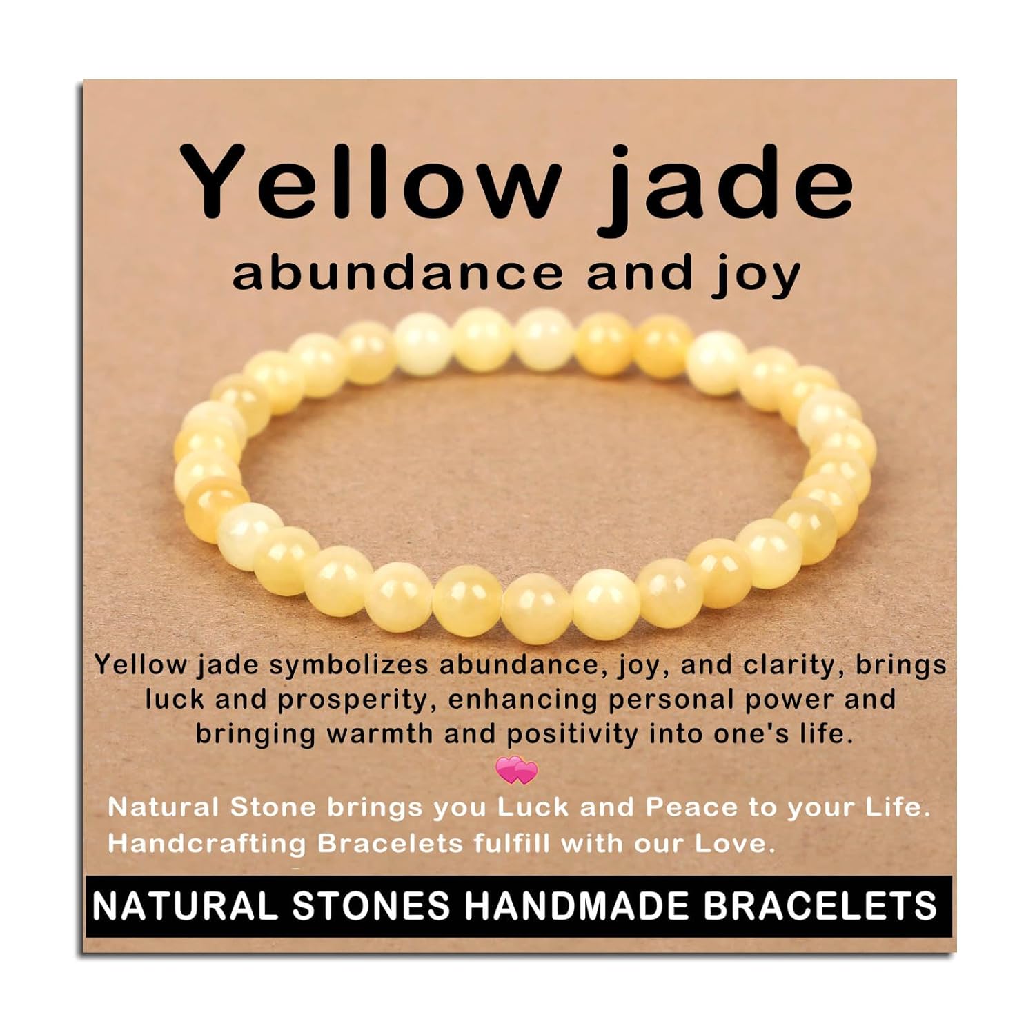 AD Beads Handmade Gemstone Stretch Elastic Bracelet Crystal Healing Reiki Nature's Beauty and Spiritual Essence Unisex (4mm, Black Tourmaline (Best protection))