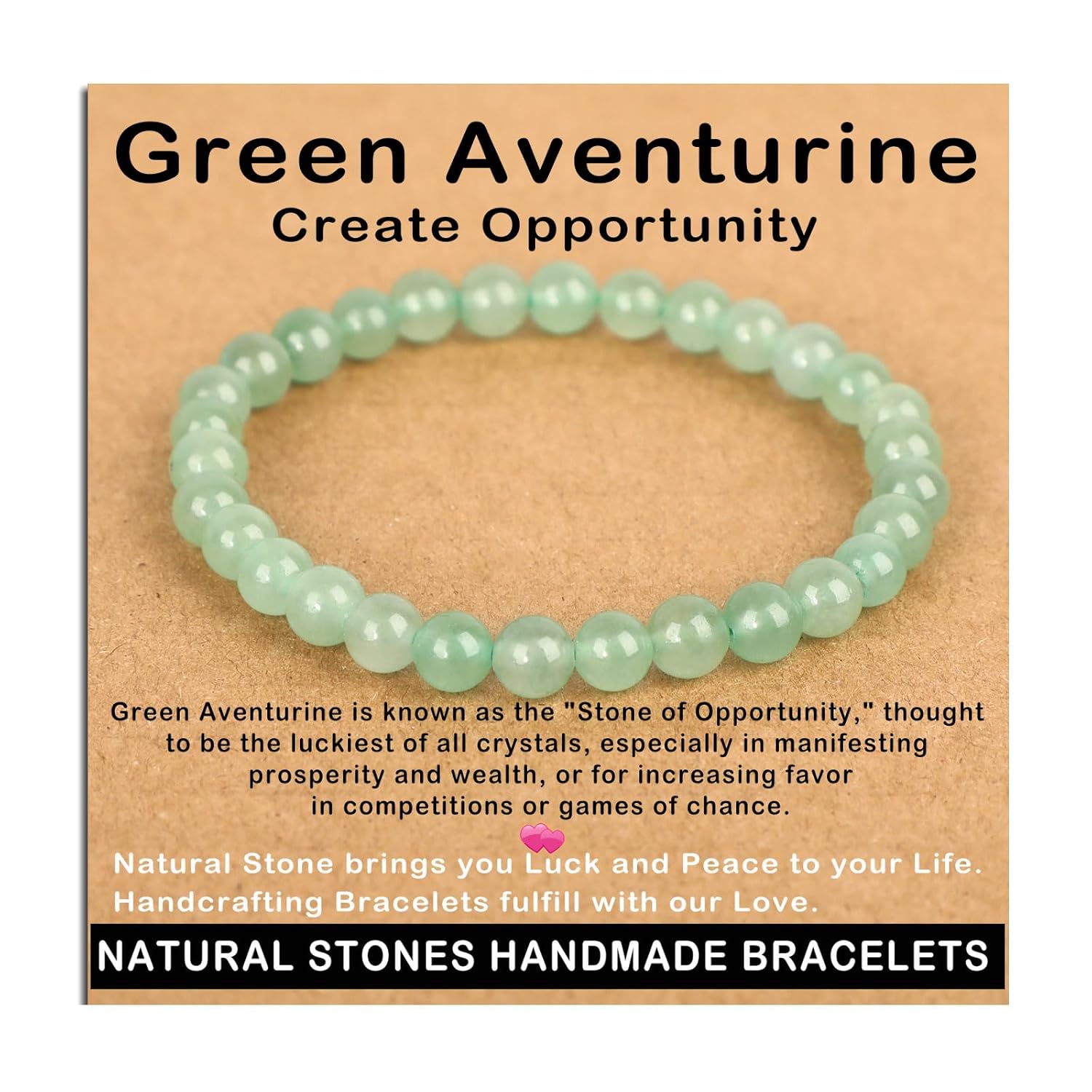 AD Beads Handmade Gemstone Stretch Elastic Bracelet Crystal Healing Reiki Nature's Beauty and Spiritual Essence Unisex (4mm, Black Tourmaline (Best protection))